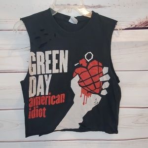 Green Day American Idiot crop top M